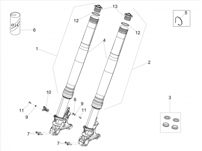 Εμπρός πιρούνι Ohlins